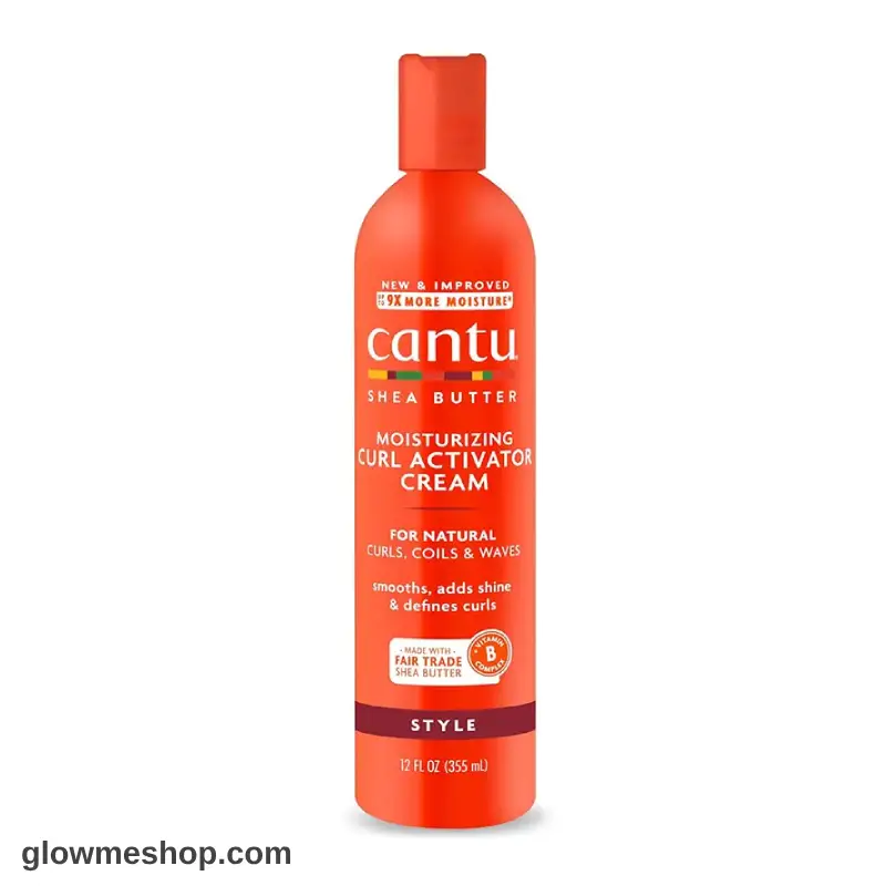 cantu_shea_butter_moisturizing_curl_activator_cream1 کرم اکتیویتور کانتو شی باتر مرطوب کننده موهای فر Cantu Shea Butter Moisturizing Curl Activator Cream - Image 1