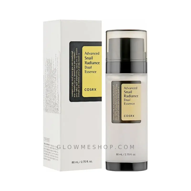 cosrx-advanced-snail-radiance-dual-essence5 دبل سرم اسنس آبرسان حلزون کوزارکس 80میل | COSRX Advanced Snail Radiance Dual Essence 80ml - Image 1