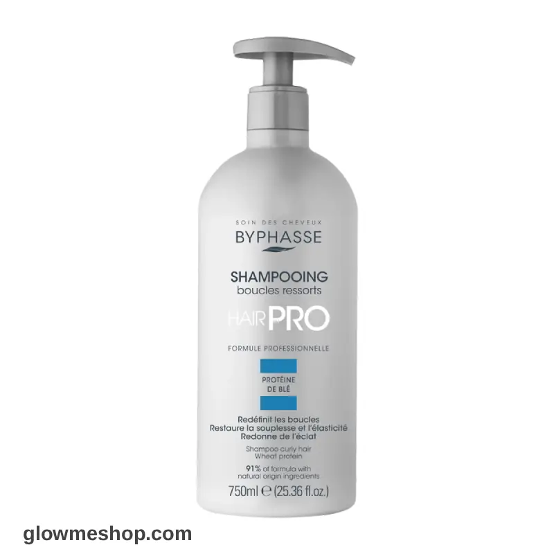 byphasse_curly_hair_shampoo2 شامپو حرفهای بایفاس مخصوص موهای فر Byphasse Hair Pro Shampoo Boucles Ressorts Curly Hair حجم 750میل - Image 1