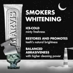 خمیر دندان سفید کننده مارویس مخصوص سیگاری ها Smokers Whitening Mint ایتالیایی 85میل - Image 4